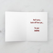 Santa Corpse Zombie-feestkaart Feestdagen Kaart (Binnen)