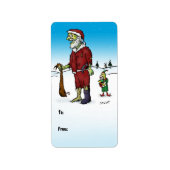 Santa Corpse Zombie Gift Labels (Voorkant)