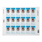 Santa Corpse Zombie Gift Labels (Full Sheet)