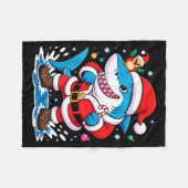 Santa Costume For Kids Boys Adults Funny Shark Chr Fleece Deken (Voorkant (Horizontaal))