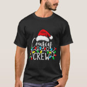 Santa Cousin Crew Christmas Matching Pajamas For K T-shirt (Voorkant)