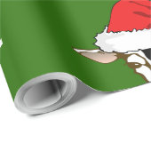Santa Cowz Funny Boerderij Cow met kerstkerstmis Cadeaupapier (Rol Hoek)