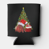 Santa Crab Funny Christmas Hermit Crab Lover Blikjeskoeler (Voorkant)