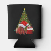 Santa Crab Funny Christmas Hermit Crab Lover Blikjeskoeler (Achterkant)