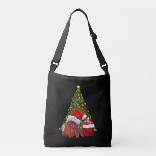 Santa Crab Funny Christmas Hermit Crab Lover Crossbody Tas