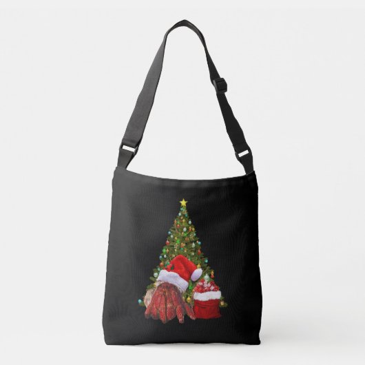 Santa Crab Funny Christmas Hermit Crab Lover Crossbody Tas (Voorkant)