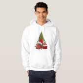 Santa Crab Funny Christmas Hermit Crab Lover Hoodie (Voorkant volledig)