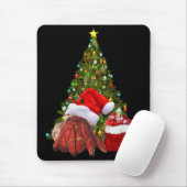 Santa Crab Funny Christmas Hermit Crab Lover Muismat (Met muis)