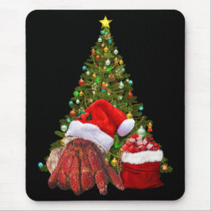 Santa Crab Funny Christmas Hermit Crab Lover Muismat