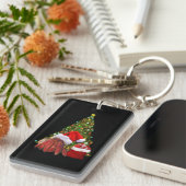 Santa Crab Funny Christmas Hermit Crab Lover Sleutelhanger (Voorkant Rechts)