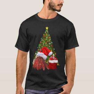 Santa Crab Funny Christmas Hermit Crab Lover T-shirt