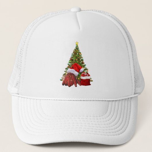 Santa Crab Funny Christmas Hermit Crab Lover Trucker Pet (Voorkant)