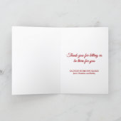 Santa crashte de slee huis verzekering feestdagen kaart (Binnen)