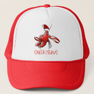 Santa Crawdad (Santa Craws) Trucker Pet