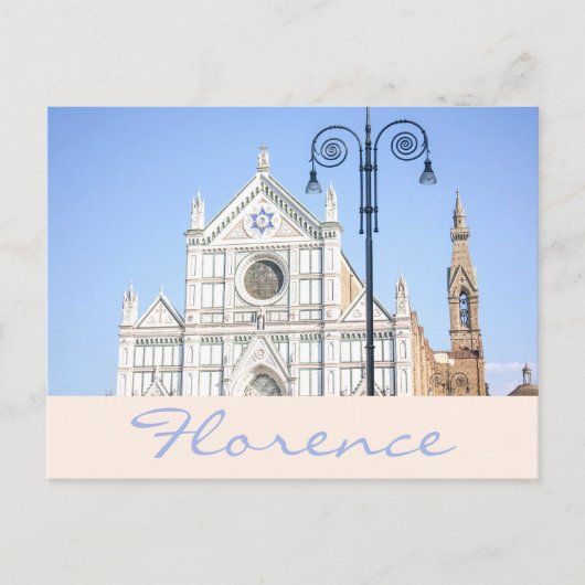 Santa Croce Kathedraal Davidster Florence Briefkaart (Voorkant)