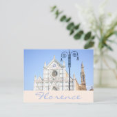 Santa Croce Kathedraal Davidster Florence Briefkaart (Staand voorkant)