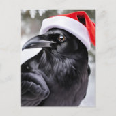 Santa Crow Briefkaart (Voorkant)