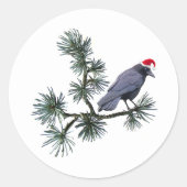 Santa Crow Pine Stickers (Voorkant)
