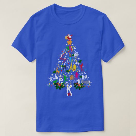 Santa Crushing Broadway Party T-shirt (Design voorkant)