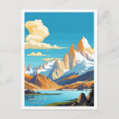 Santa Cruz Argentina Reizen  illustratie Briefkaart (Voorkant)