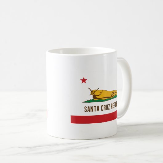 Santa Cruz, Banana Slug Flag Koffiemok (Voorkant rechts)