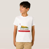 Santa Cruz, Banana Slug Flag T-shirt (Voorkant volledig)