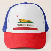 Santa Cruz, Banana Slug Flag Trucker Pet (Voorkant)