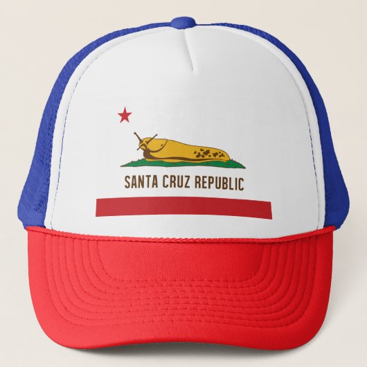 Santa Cruz, Banana Slug Flag Trucker Pet (Voorkant)