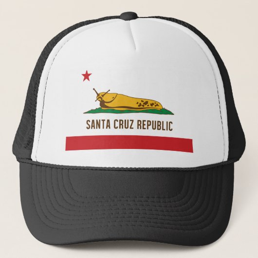 Santa Cruz, Banana Slug Flag Trucker Pet (Voorkant)
