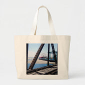Santa Cruz Beach/Boardwalk Ferris Wheel Grote Tote Bag (Voorkant)