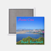 Santa Cruz Beach Boardwalk souvenir magneet (Voorkant / Achterkant)