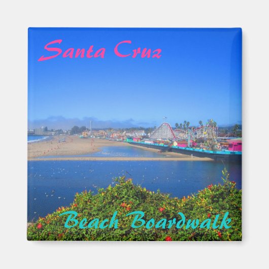 Santa Cruz Beach Boardwalk souvenir magneet (Voorkant)