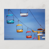 Santa Cruz Beach Boardwalk Tram Briefkaart (Voorkant)