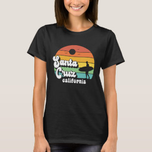 Santa Cruz Beach California Retro Surfer M T-shirt