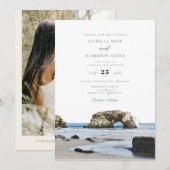 SANTA CRUZ Beach Waterverf Skyline Fotohuwelijk Kaart (Voorkant / Achterkant)