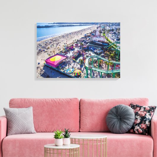 Santa Cruz Boardwalk Canvas Afdruk (Insitu (Woonkamer))