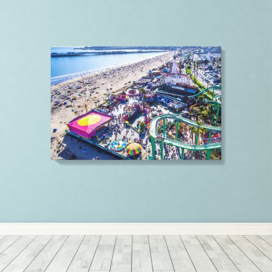 Santa Cruz Boardwalk Canvas Afdruk (Insitu (Houten vloer))