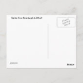 Santa Cruz Boardwalk & Wharf Briefkaart (Achterkant)