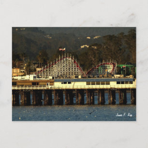 Santa Cruz Boardwalk & Wharf Briefkaart
