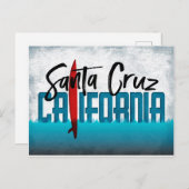 Santa Cruz Briefkaart California Surfboard (Voorkant / Achterkant)