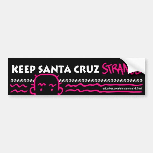 Santa Cruz-Bumpersticker houden Bumpersticker (Voorkant)