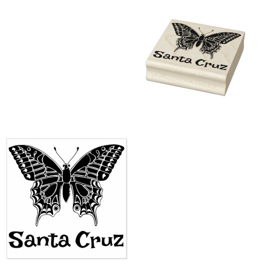 Santa Cruz Butterfly Rubber Stamp Rubberstempel (Gestempeld)