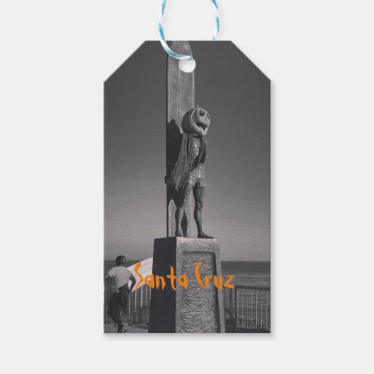 Santa Cruz, CA Halloween thema sticker Cadeaulabel (Voorkant)