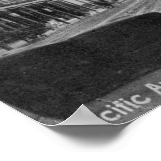 Santa Cruz, CA - Pacific Avenue Poster (Hoek)