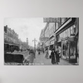 Santa Cruz, CA - Pacific Avenue Poster (Voorkant)