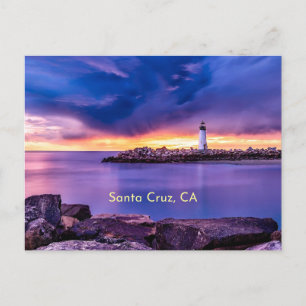 Santa Cruz, CA vuurtoren Briefkaart