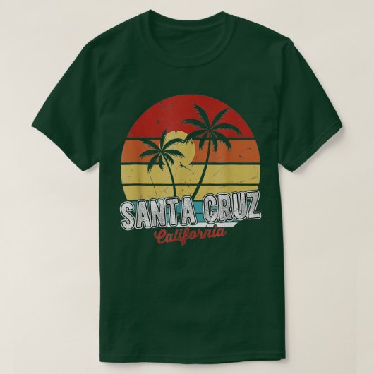 Santa Cruz California 70s strandsurfingretro T-shirt (Design voorkant)