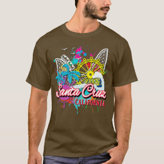 Santa Cruz California Beach Amusement Park Novelty T-shirt