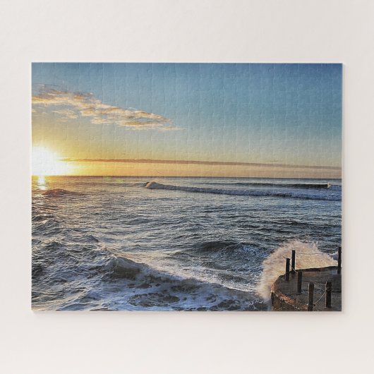 Santa Cruz California Beach Ocean Zee Surf Legpuzzel (Horizontaal)