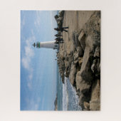 Santa Cruz California Beach Walton Lighthouse Legpuzzel (Verticaal)